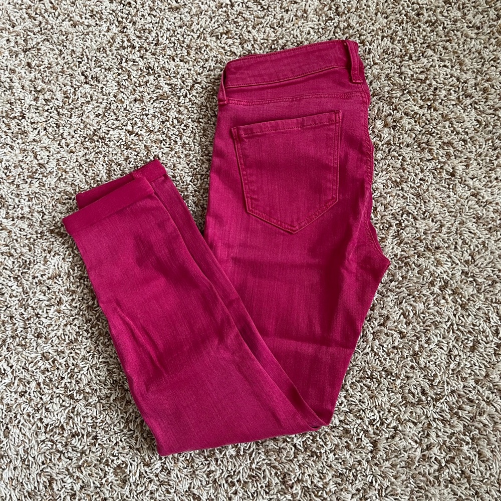 Pink Liverpool cropped jeans